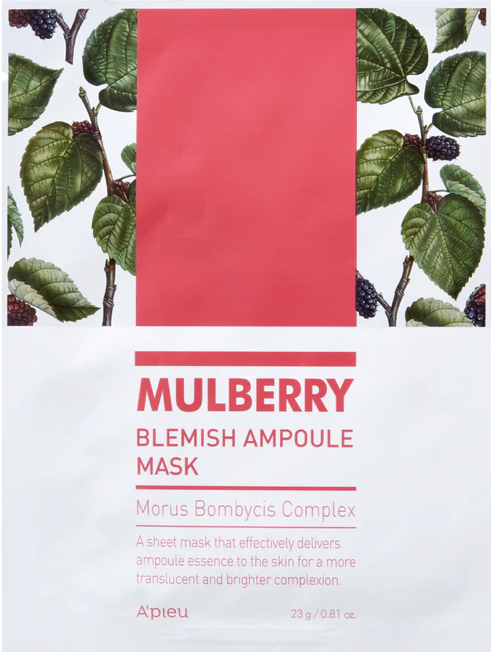 A´Pieu Mulberry Blemish Ampoule Mask 5-pack