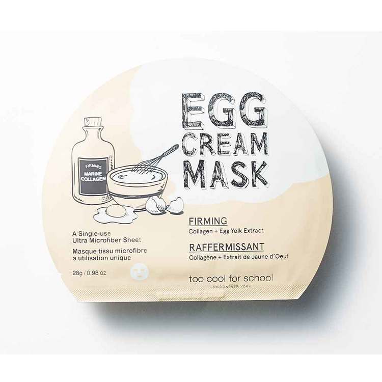 Ansiktsmask - Too Cool For School Egg Cream Firming Facial Mask