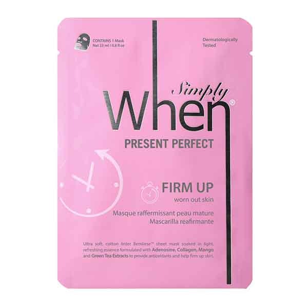 Simply When Present Perfect Firm Up Sheet Mask