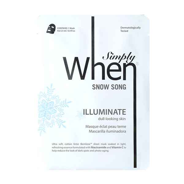 Simply When Snow Song Brighten Sheet Mask