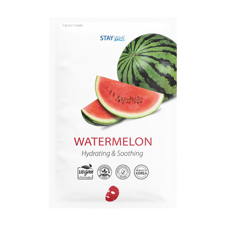 Stay Well Vegan Sheet Mask Watermelon *SOMMARSPECIAL* 3 för 2!