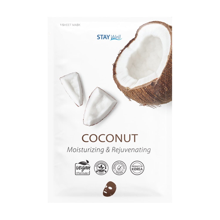 Stay Well Vegan Sheet Mask Coconut