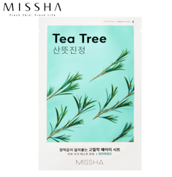 MISSHA Airy Fit Sheet Mask Tea Tree, kort datum - 70% rabatt!