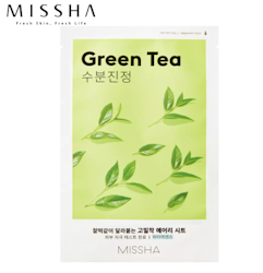 MISSHA Airy fit Sheet Mask Green Tea, kort datum - 70% rabatt!