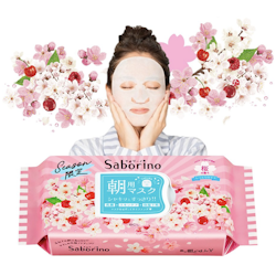 Saborino Morning Face Mask - Sakura Cherry, 28-pack