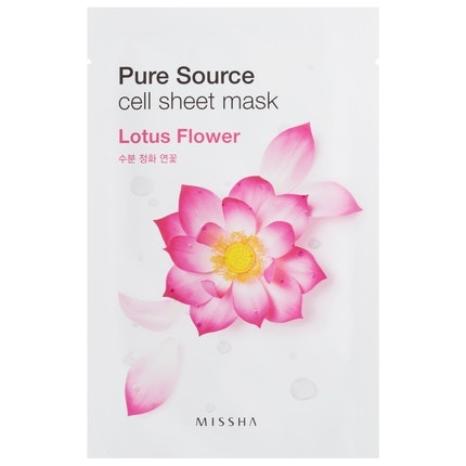 MISSHA Pure Source Cell Sheet Mask Lotus - Bonnybonny.se - K-Beauty - Köp  koreansk hudvård