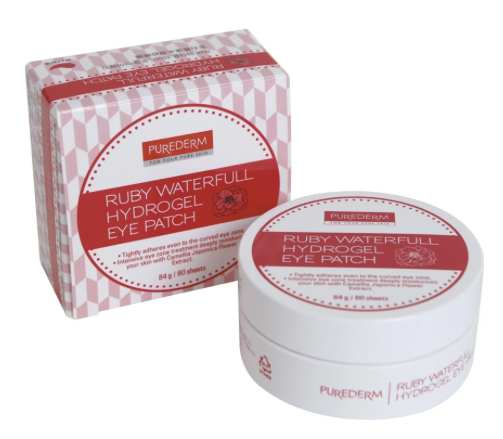 Purederm Ruby Waterfull Hydrogel Eye Patch, kort datum - 70% rabatt!