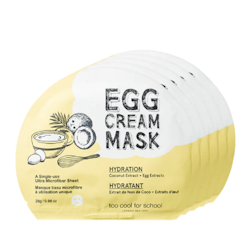 Too Cool For School Egg Cream Hydration Facial Mask Set - 5 pack