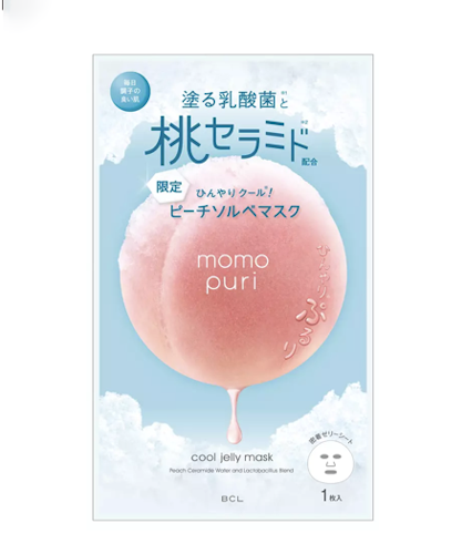 Momopuri Jelly Cool Sheet Mask 4-pack