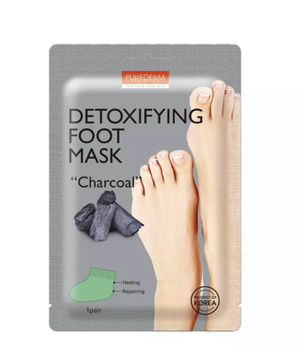 PUREDERM Detoxifying Foot Mask, kort datum - 70% rabatt!