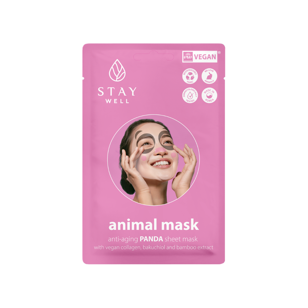 Stay Well Vegan Animal Sheet Mask Anti-aging Panda