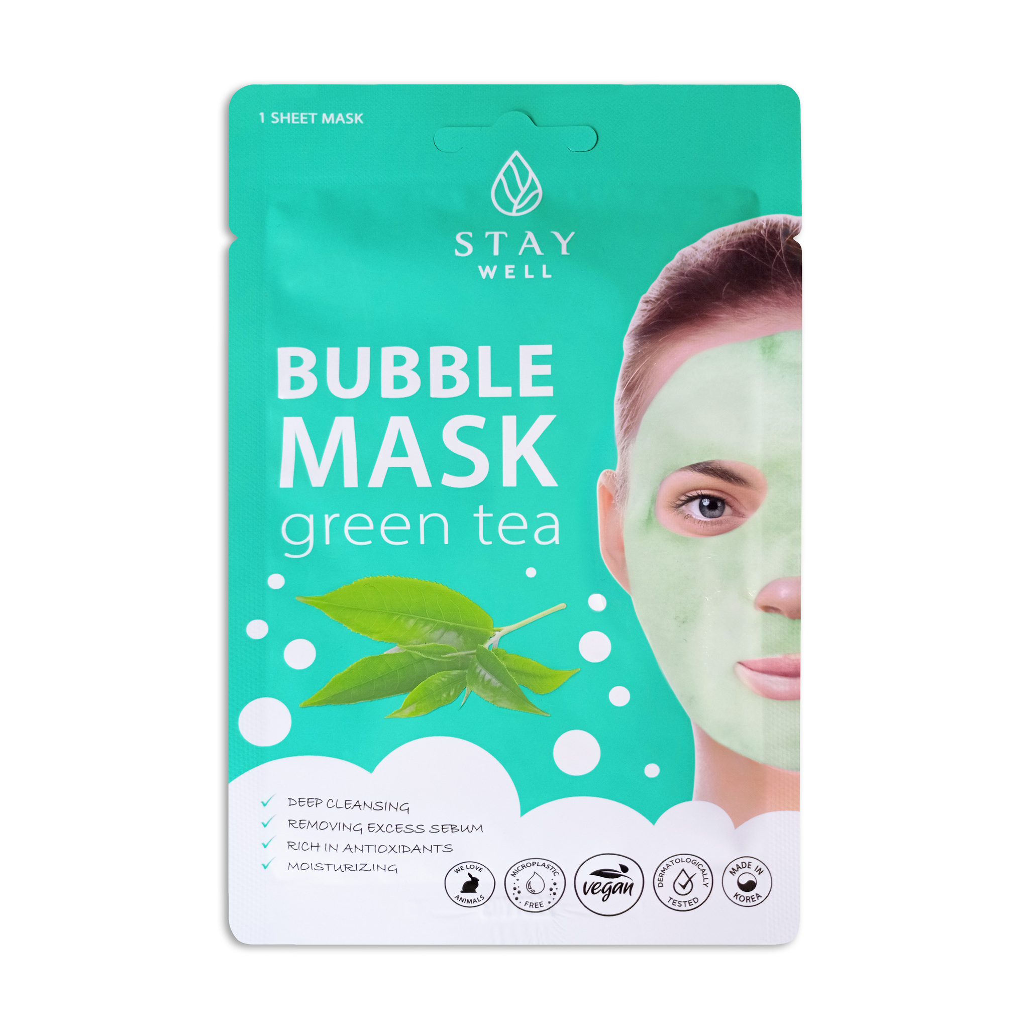 STAY WELL Deep Cleansing Bubble Mask Green Tea