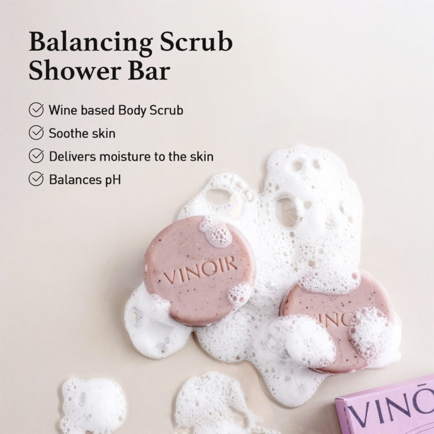 VINOIR Balancing Scrub Shower Bar