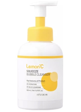 ITS SKIN Lemon´C Squeeze Bubble Cleanser, 500 ml, kort datum - 70% rabatt!