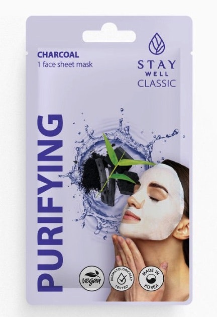 Stay Well Classic Mask Purifying Charcoal