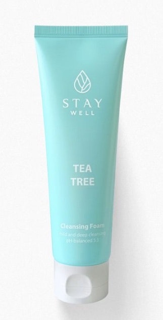 Stay Well Vegan Tea Tree Cleansing Foam, 130 ml
