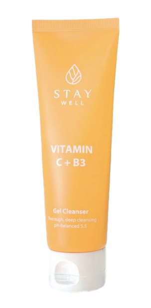 Stay Well Vegan Vitamin C+B3 Gel Cleanser, 130 ml