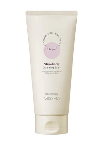 Missha Creamy Latte Cleansing Foam Strawberry, 172 ml