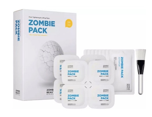 ZOMBIE BEAUTY by SKIN1004 – Zombie Pack & Activator Kit (8 st) – Uppstramande Ansiktsmask med Aktivt Puder & Gel