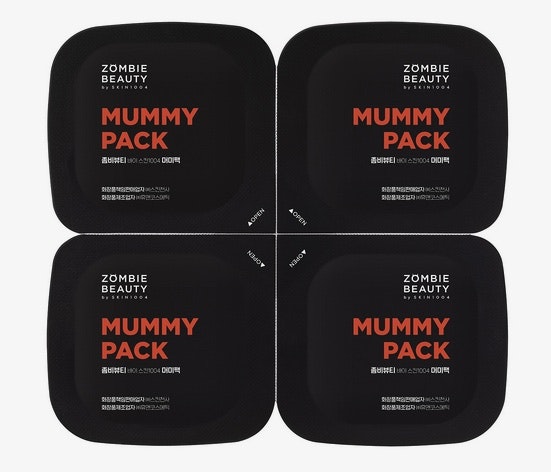 ZOMBIE BEAUTY by SKIN1004 – Mummy Pack & Activator Kit (8 st) – Anti-Aging Ansiktsmask med Tryffel & Aktiv Kol