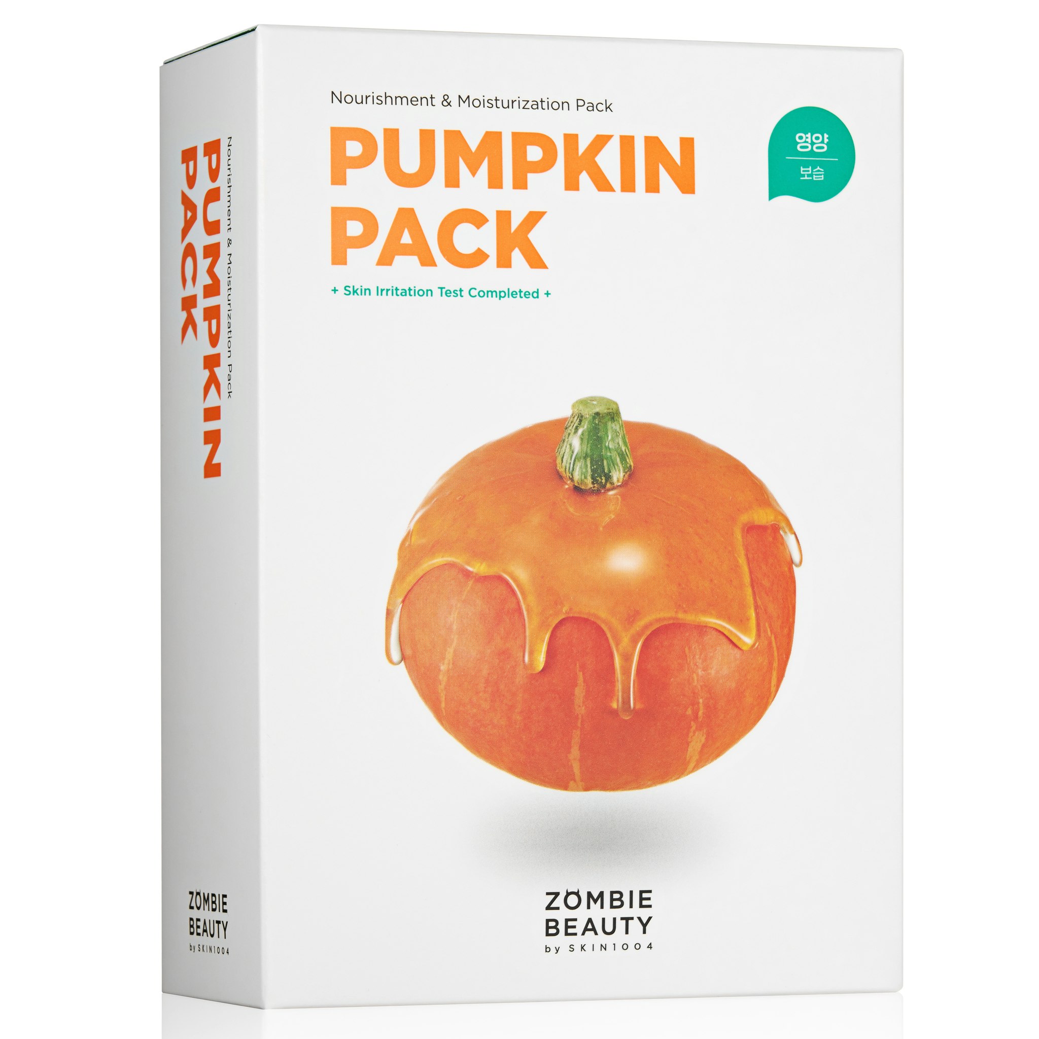 ZOMBIE BEAUTY by SKIN1004 – Pumpkin Pack Ansiktsmask (8 st) – Energigivande Mask med Pumpa & Propolis
