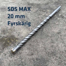 Berg- och stenborr, SDS MAX, 20mm x 400mm, fyrskärig