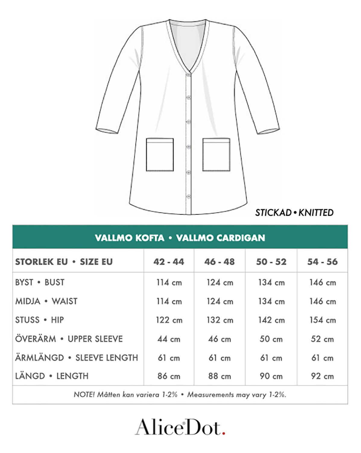 Vallmo cardigan lila