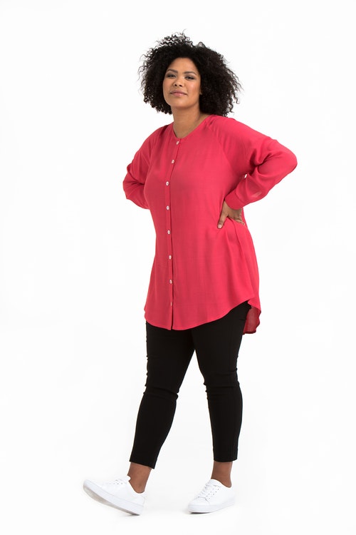 Ilse blouse coral red