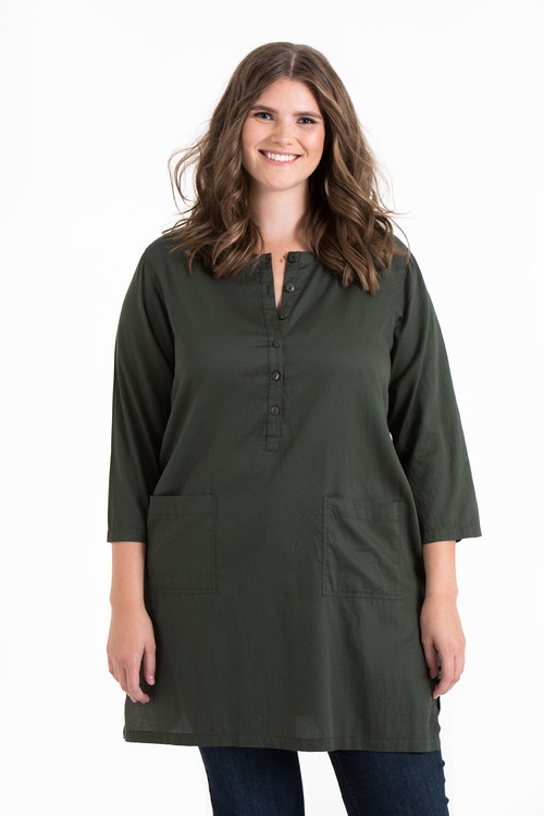 Nora tunic dark green