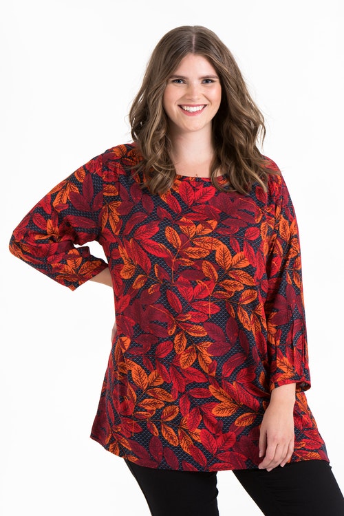 Ninni tunic Leaf red