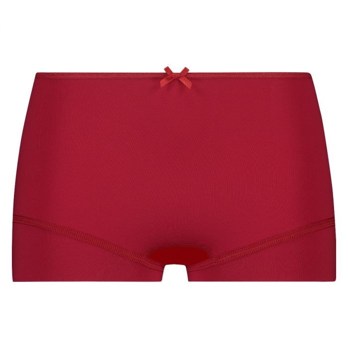RJ boxer panties dark red