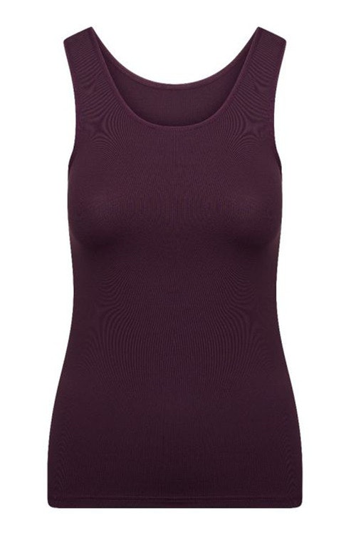 RJ tank top aubergine