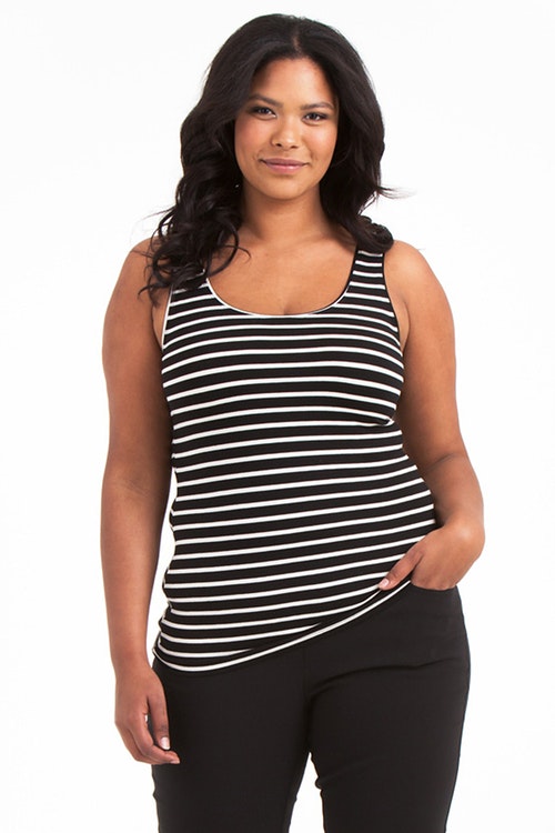 Betty singlet black/white