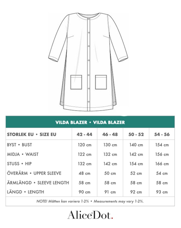 Vilda blazer svart