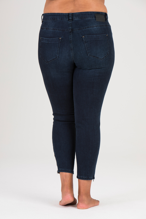 Power zip jeans 781 mörkblå