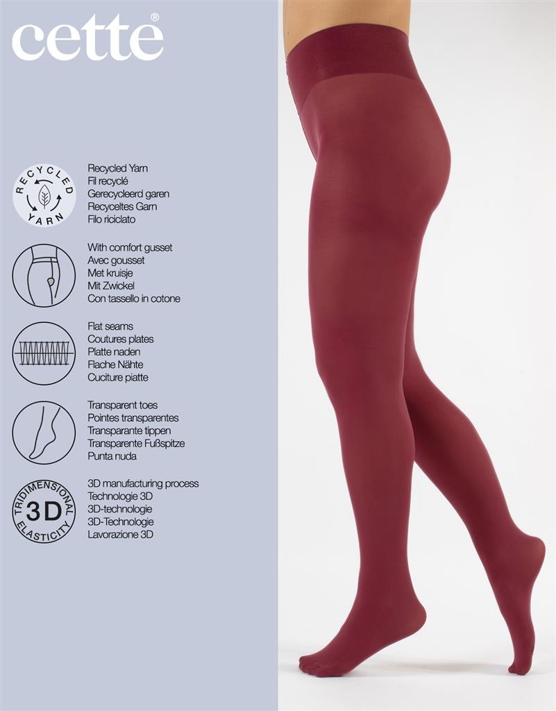 Dublin Eco tights chili red 70 den