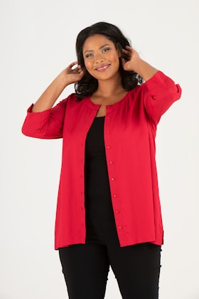 Abby top red