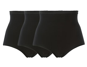 Cotton maxi panties black 3-pack