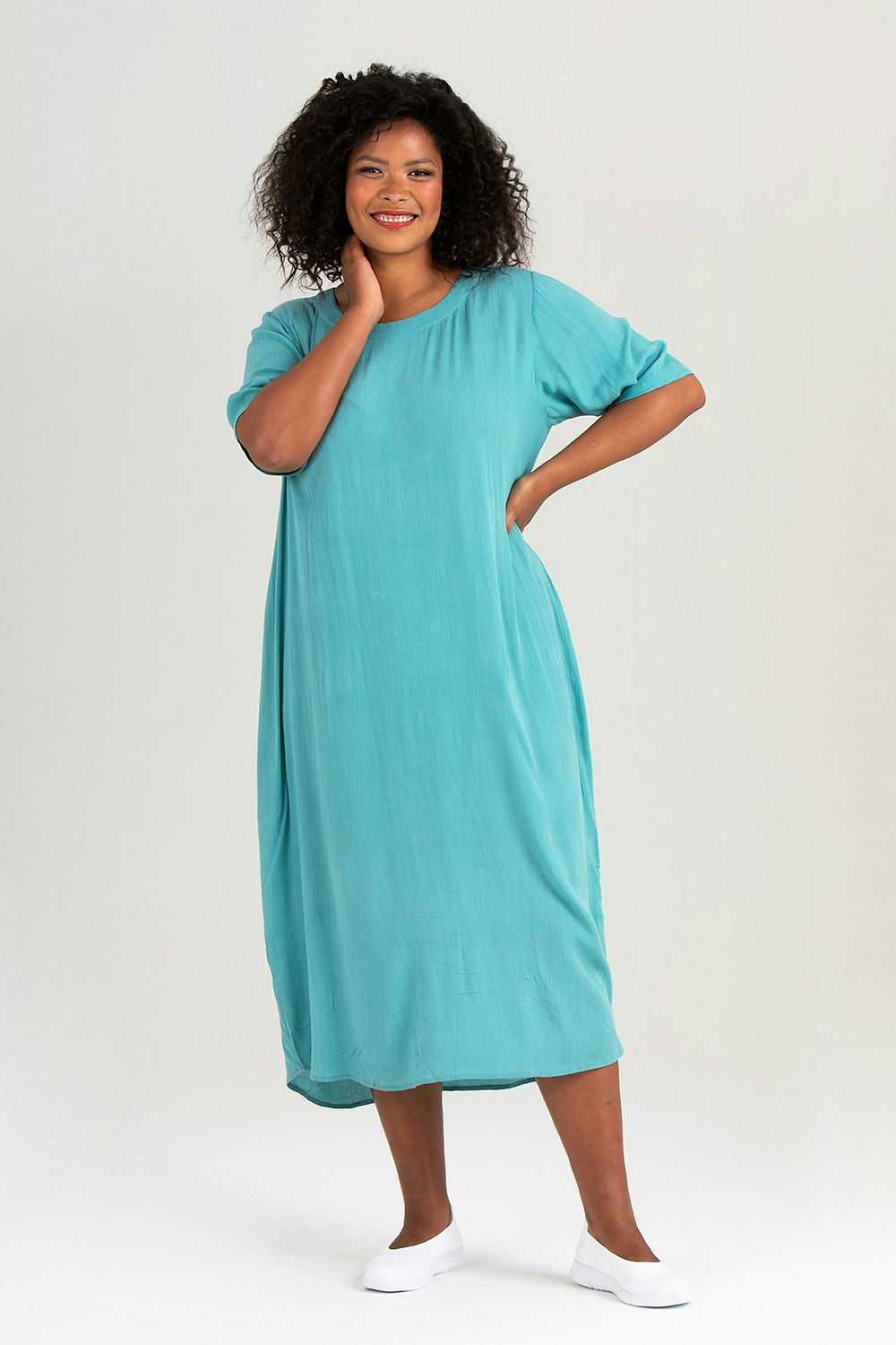 Isa dress turquoise