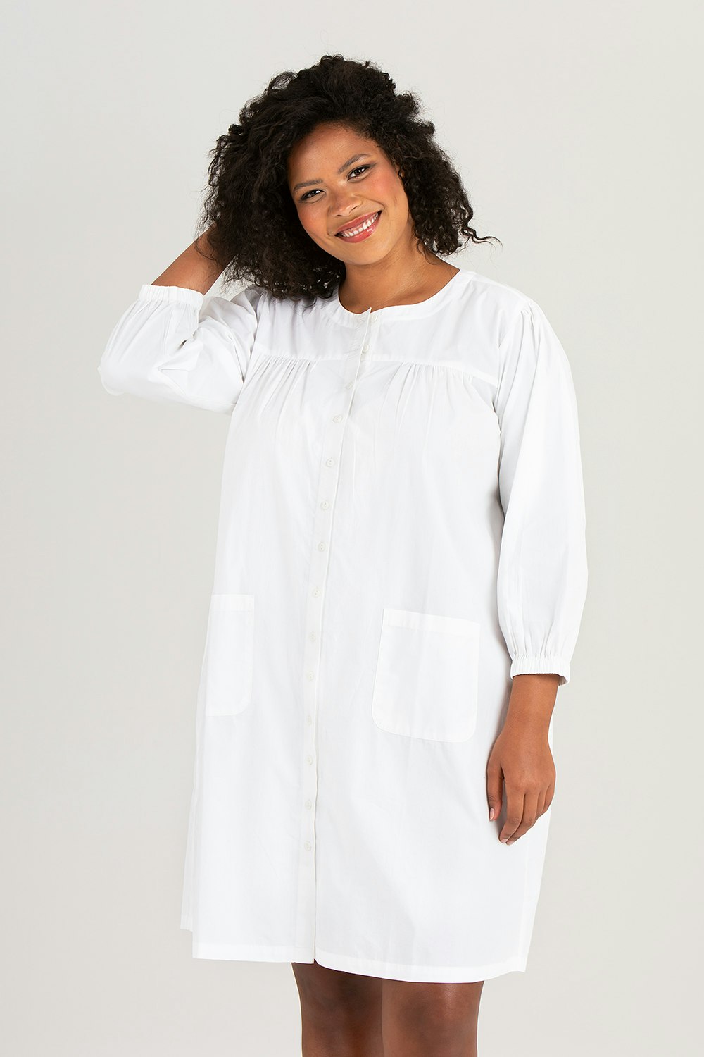 Silje dress/shirt white