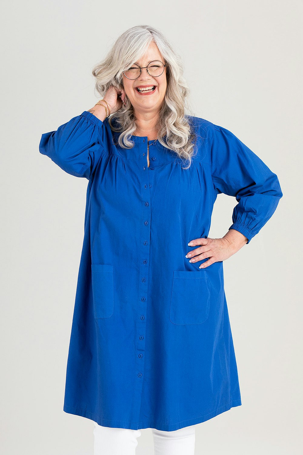 Silje dress/shirt blue