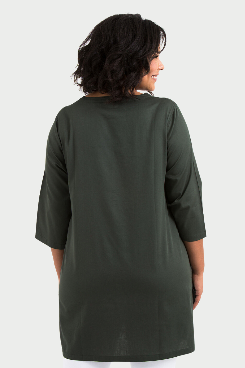 Nora tunic dark green