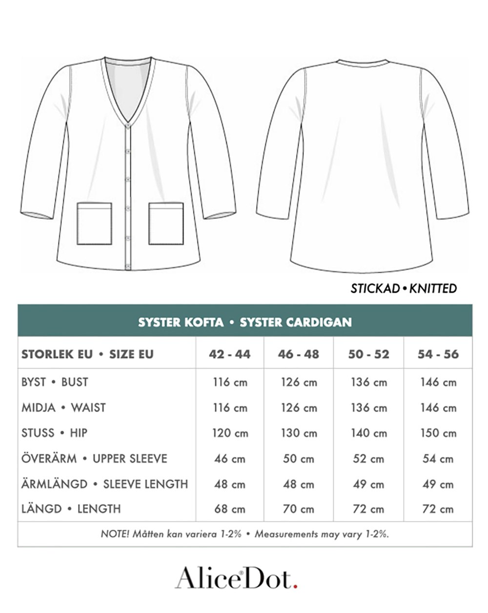 Syster cardigan orange