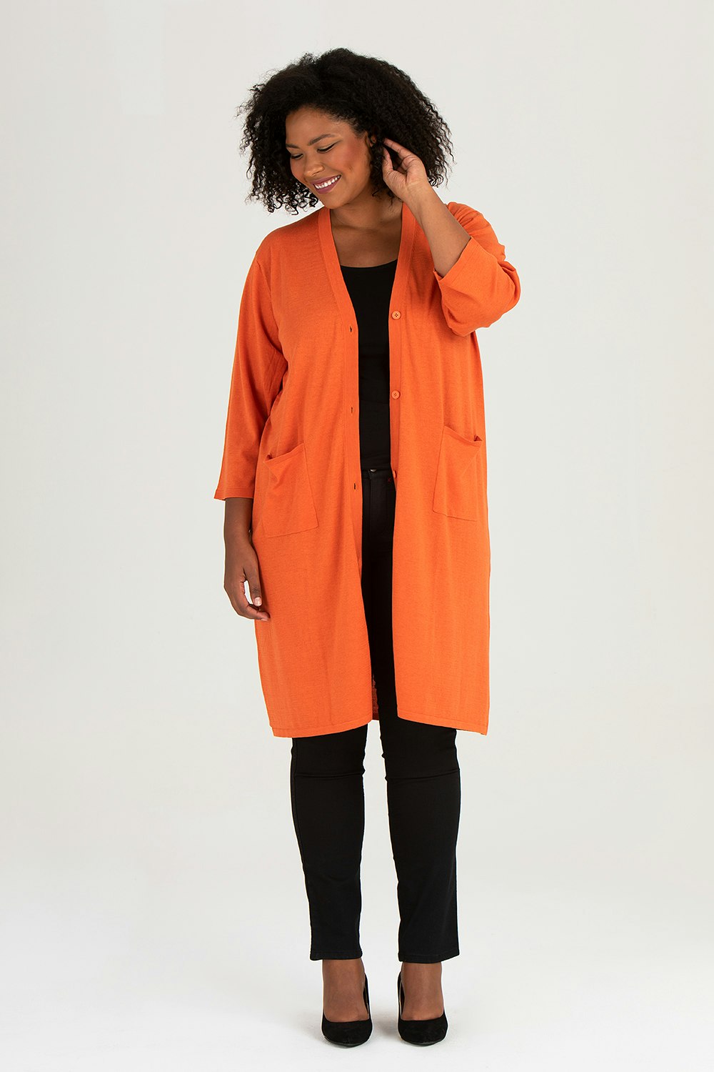 Sissel cardigan orange