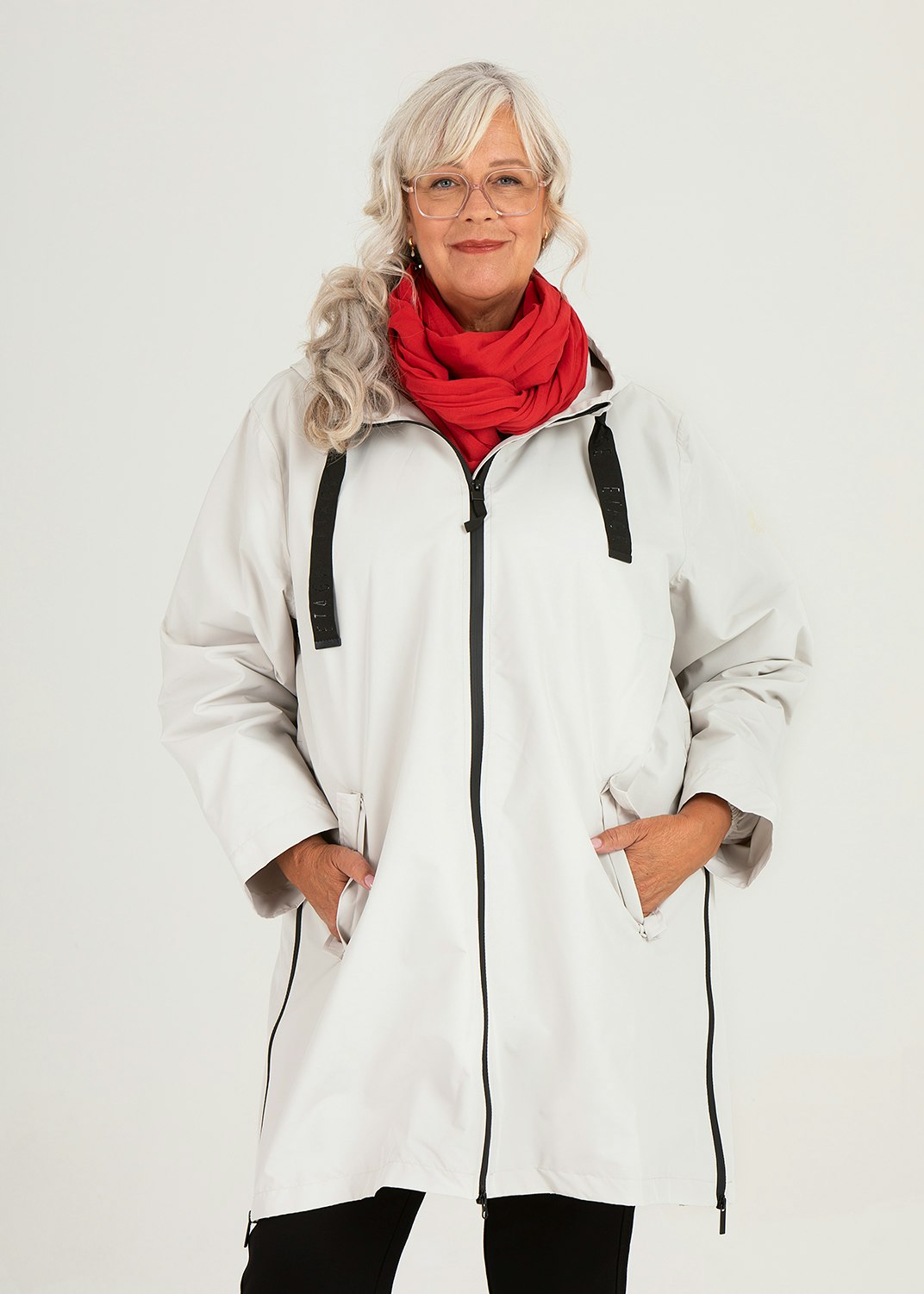 Allvädersjacka Magic Rain off-white