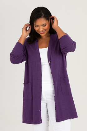 Vallmo cardigan purple