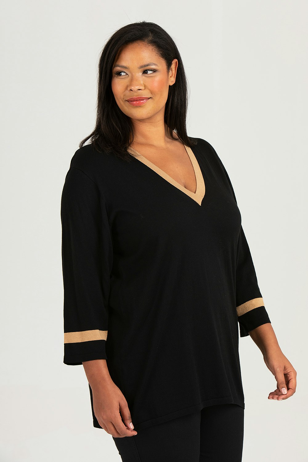 Serena shirt black/sand