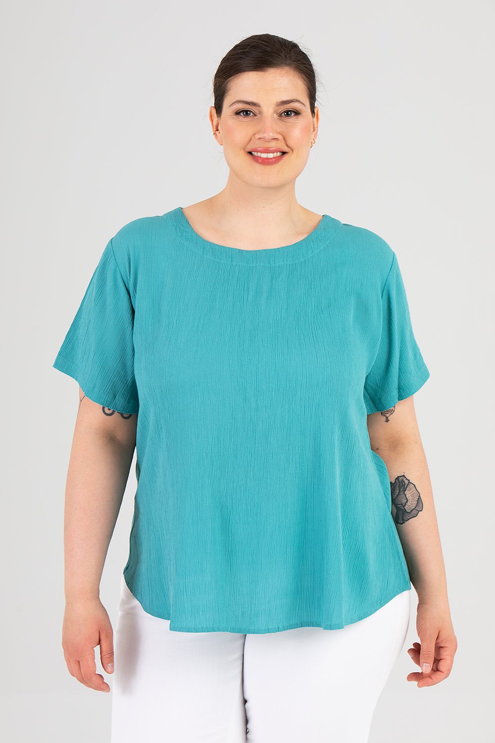 Look top turquoise