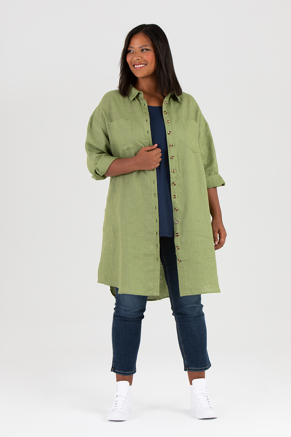 Mynta dress / shirt green