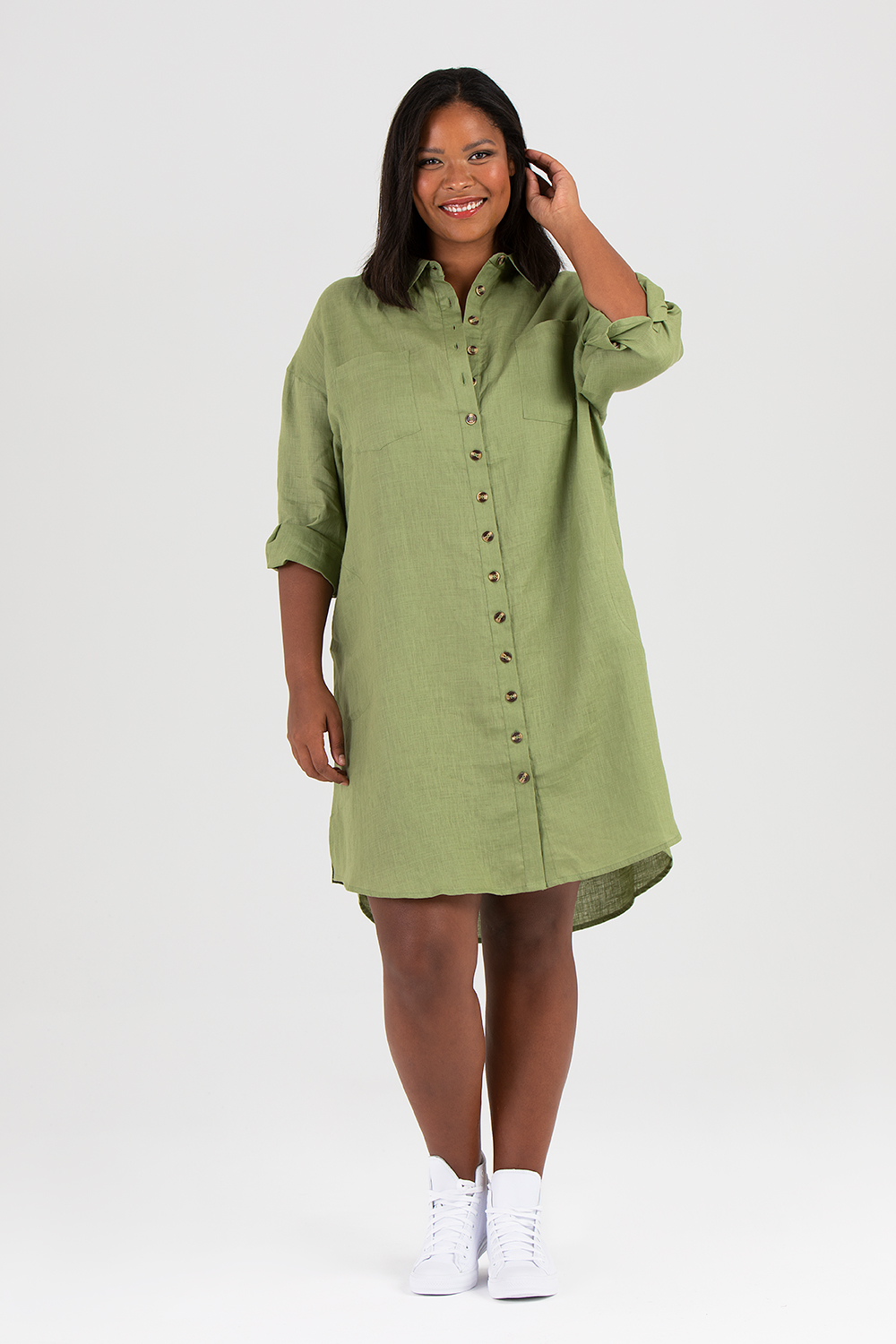 Mynta klänning / skjorta grön